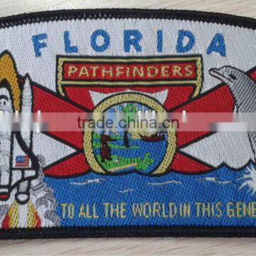 clothing overlocking woven patches