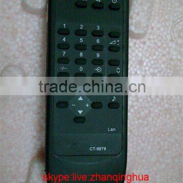 High Quality Black CT-9879 LCD Remote Control for TOSHIBA TV with PVC Cover RC03 AAA 1.5V Battery ZF Good Universal controls