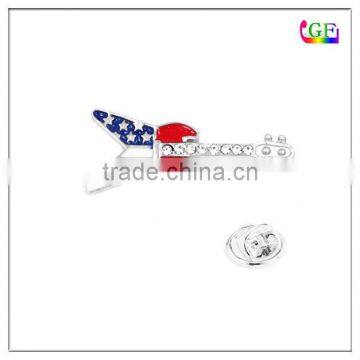 New USA Flag guitar crystal charm LAPEL PIN brooch