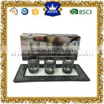 Home decoration glass cup tea light candle holder