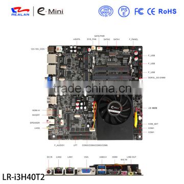 Realan Desktop Mini-ITX Motherboards with core intel i3 processor