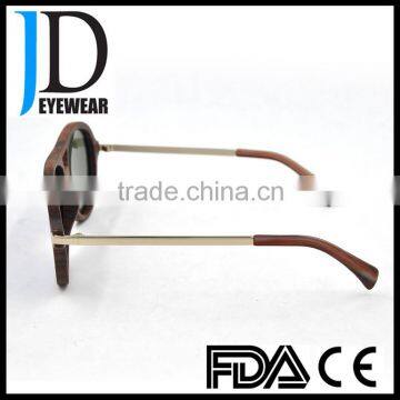 Custom Made Fashion Design Driving Aviator Wood Sunglasses