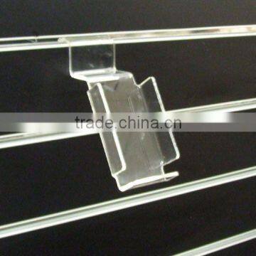 Transparent Acrylic Slat-wall Cellphone Display Stand