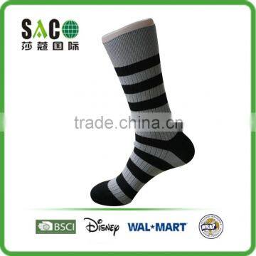 black stripe rib heavy yarn man socks