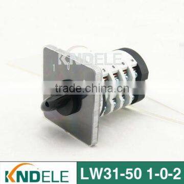 electrical rotary switches cam switch change over switch LW31-50 1-0-2