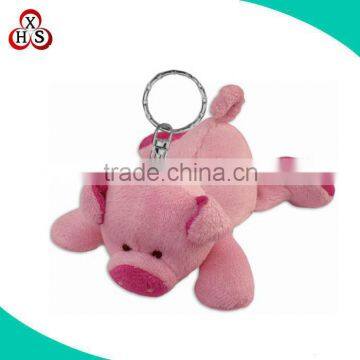 15cm pig soft plush keychain for lady handbag/backpack bag