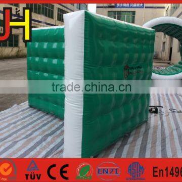 Cheap Green&White T-Shape Wall Inflatable Paintball Bunkers For Sale