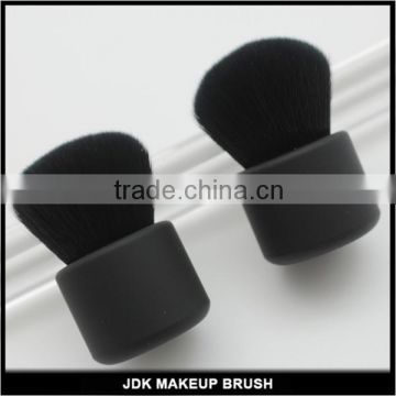 Matt black plastic cosmetics makeup kabuki brush all black kabuki cosmetic brush