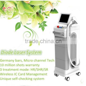 Best micro channel coolling system 808 diode laser body hair removal