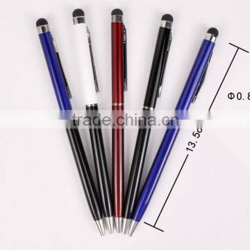 Amazon hot sale promotional gift metal barrel screen touch pen