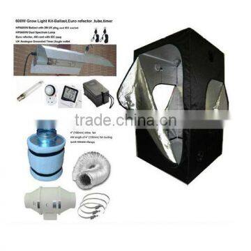 Hydroponics Kit:reflector, Ballast, Carbin Filter,grow Tent