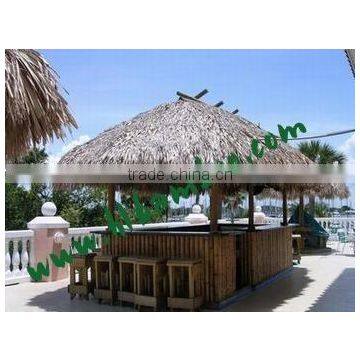 Thatch roof bamboo gazebo