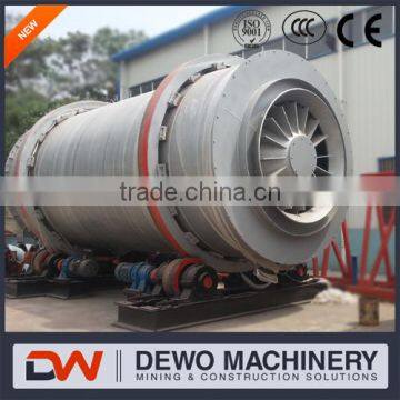 Dry-mixed mortar 3 Pass Rotary Drum Drying Machine used in foundry industry