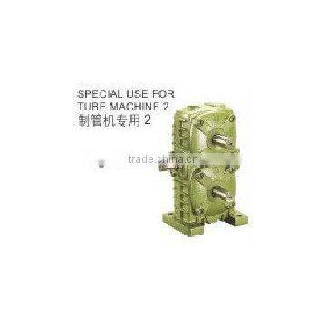 Special gearbox/speed gear reducer for tube machine