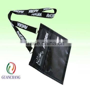 2015 OEM neck lanyard with id card holder pouch,conference bags