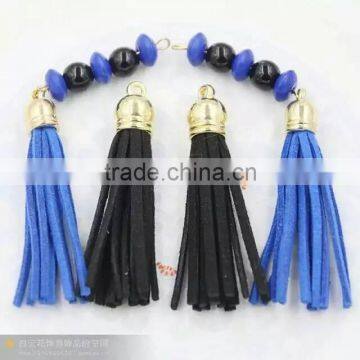 clothing component finding jewelry parts tassel in suede material