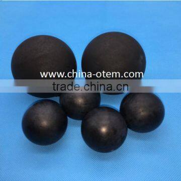 Rubber coated metal bolls