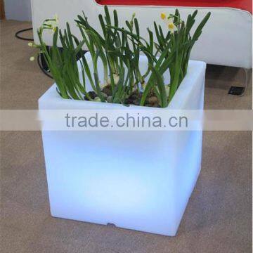 Beautiful Color Changing Led Square Flower Pot for Party, Home Decoration photo-3