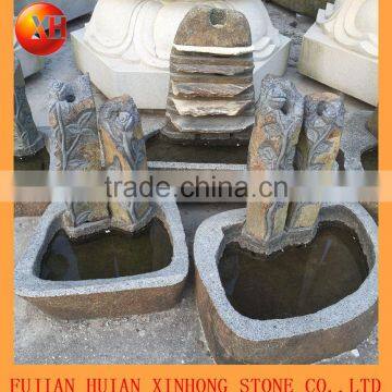 Garden Decoration Granite Water Fountain With Rose photo-4