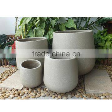 mold produced concrete flower pot