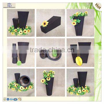 High Quality Round Square Paint Wood Flowerpot Pot photo-6