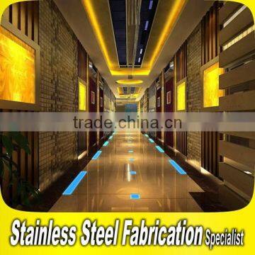 Custom Made Luxurious Stainless Steel Interior Hotel Lobby Decoration photo-2