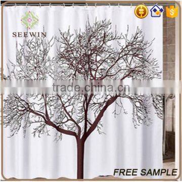Big Tree Patterns Waterproof Polyester Shower Curtains photo-4