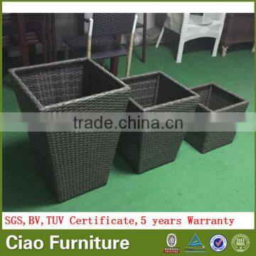 Garden Rattan Plant Pot Outdoor Flower Planter photo-3
