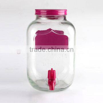 Circleware Colorful 5L Yorkshire Glass Beverage Drink Dispenser photo-3