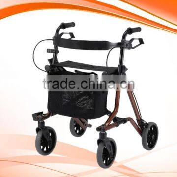 4 WHEELS ALUMINUM 6.4 KG EXTRME LIGHTWEIGHT ROLLATOR ( rolling walker,walking aid)