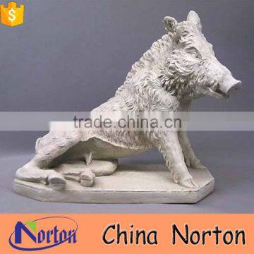 life size marble boar statue for garden decoration NTBM-A020X