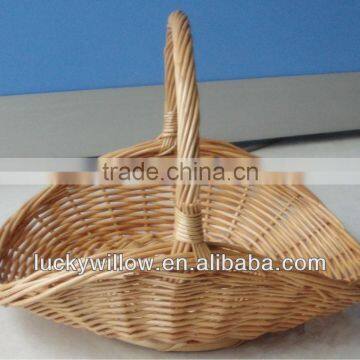 Half Willow Material Small Wicker Empty Gift Basket