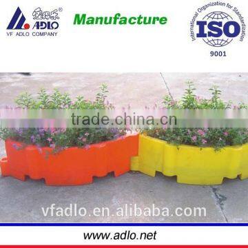 rotomolding flower pot with OEM ,red,yellow,green and customized for your choice