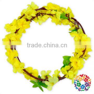 Purple Flower Headband Vintage Wedding Crown Artificial Wreath photo-2