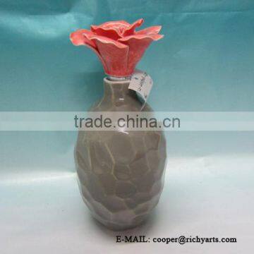 wholesale empty ceramic liquid storage bottle for home decoration