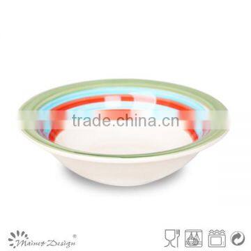 Handpainted Ceramic Soup Bowl photo-3