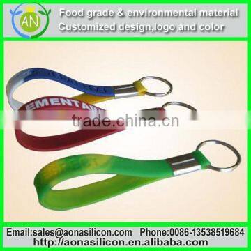 Newly 3D Silicone Rubber Keychain|Cartoon Colorful Silicone keychain