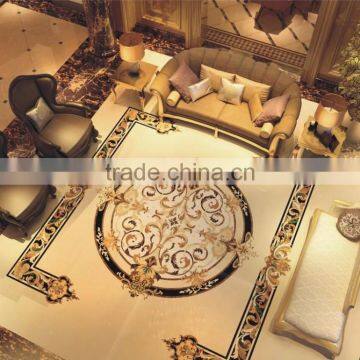 Classic Elegant Italian Designed Floral Marble Medallion Inlay Flooring in Round Shape BF12-04284d photo-5