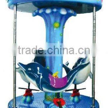 2015 NEW DESIGN OCEAN THEME 3 SEATS MINI CAROUSEL FOR SALE