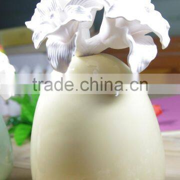 Handmade OEM aroma diffuser bottle aromatherapy ceramic flower fragrance diffuser