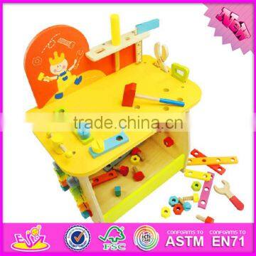 2016 New Design Cartoon Children Wooden Diy Workbench W03D077 photo-4