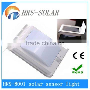 Aluminum Material 16 LED Solar Sensor Light with PIR motion sensor