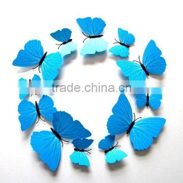 Butterfly Cut Out Pattern Removable Home Wallpaper Art DIY Kids Room Decoration 3d Wall Stickers photo-2