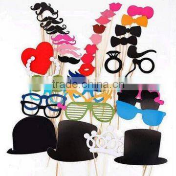 2017 DIY christmas party favor paper photo booth props for party decoration