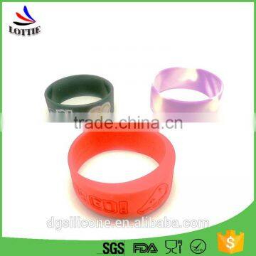 Custom Embossed Paint Silicone Bracelets Cheap Silicone Wristbands photo-6