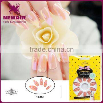 NEWAIR full cover holographic free artififcial nails with glue