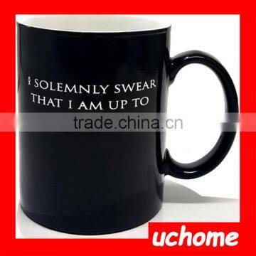 UCHOME Black Sublimation Harry Potter Hot Water Magic Color Changing Mug photo-2