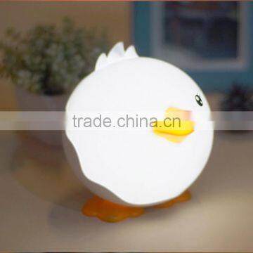 UCHOME Cute Colorful Little Duck Dimming Cartoon LED Night Light Baby Touch Switch USB Rechargeable Desktop Lamp photo-3