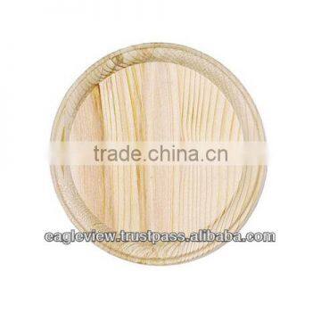 UNFINISHED ROUND WOODEN PLAQUE MADE OF MUSKUT WOOD 2014 MODEL