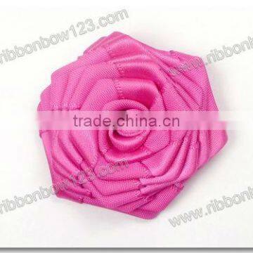 handmade satin ribbon rosette flower decoration